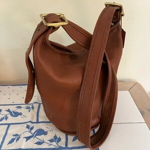 Coach 9953 Brown Leather Bucket Feed Bag Helen’s Legacy